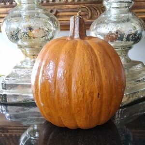 Pottery Barn Orange Pumpkin Candle
